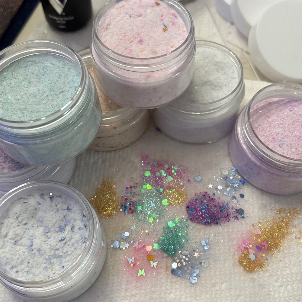 🥰Glitter Nail acrylic 2oz each. Pic your colors and Multicolor Sets🥰
